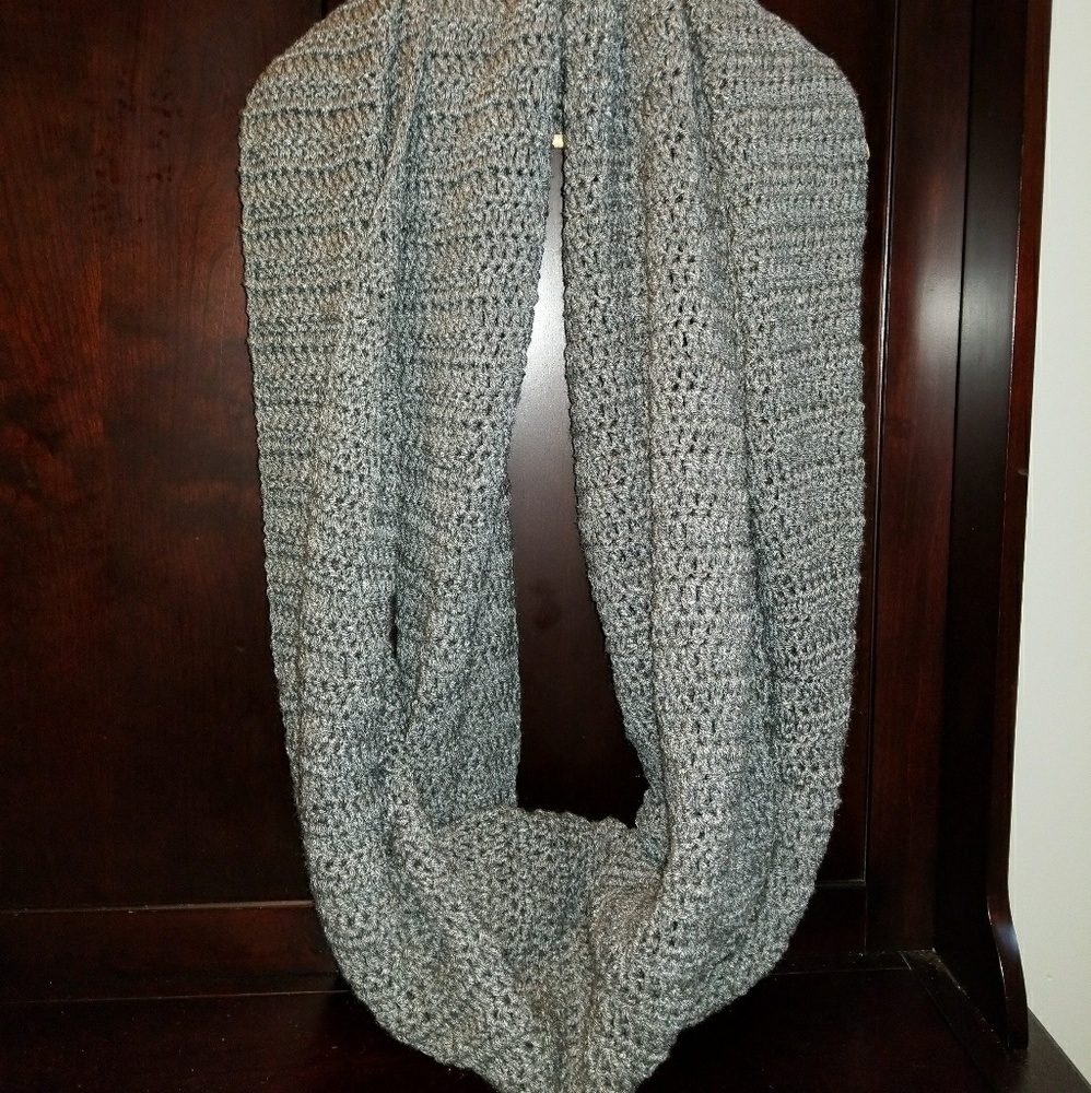 Oversized Grey Infinity Scarf - image 1